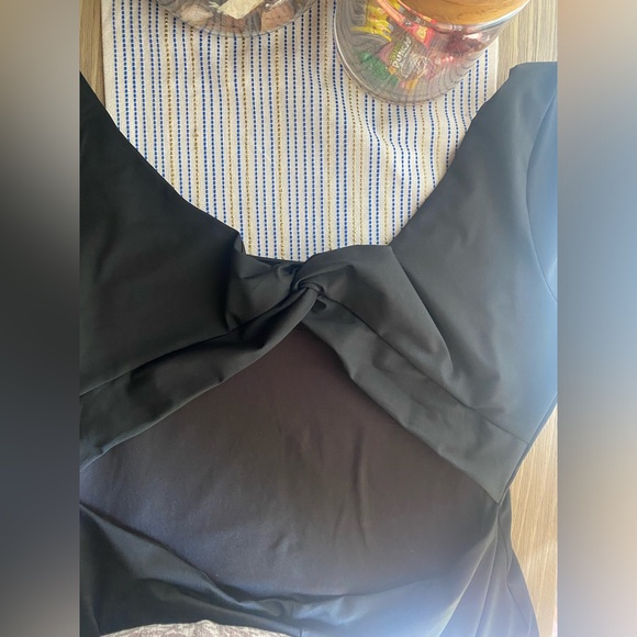 PRINCESS POLLY  lyla maxi dress Curve long sleeve Black Size 16 NWT - Picture 8 of 14